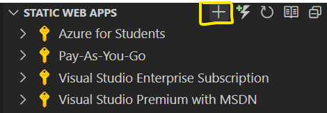 Create Static Web App